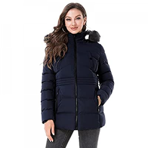 30.0% off TIAOZHANZHE Women&#39;s Winter Warm Coat Thicken Puffer Coats Windproof Parka Jacket Pad..