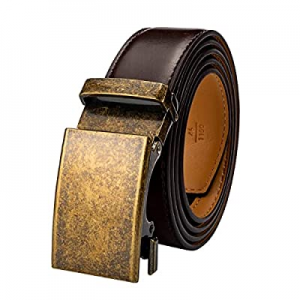 One Day Only！Leather Belt for Men Reversible Casual Dress Jeans Belt with Gift Box 1 3/8 Wide now ..