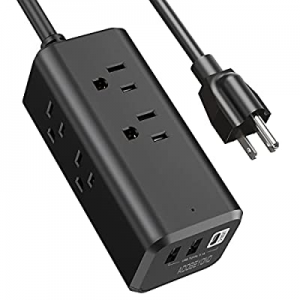 Power Strip Surge Protector now 50.0% off , 5ft Extension Cord with Multiple Outlets, USB Charging..