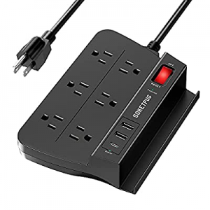 Surge Protector Power Strip with USB C Port now 50.0% off , Extension Cord with Multiple Outlets 6..