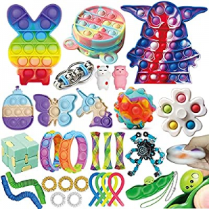 gigididi 30 Pack Fidget Toys Set now 50.0% off , Fidget Toy for Adults and Kids, Sensory Toys, Pus..
