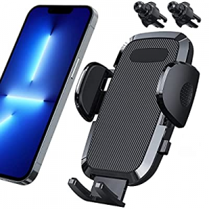 Car Phone Holder Mount - Upgrade Clip Never Fall Phone Mount for Car Air Vent Easy Clamp Hands Free 