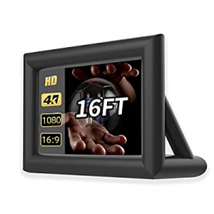 PPXIA Inflatable Projector Screen - Outdoor Movie Screen 16FT Blow Up Screen for Backyard Movie Nigh