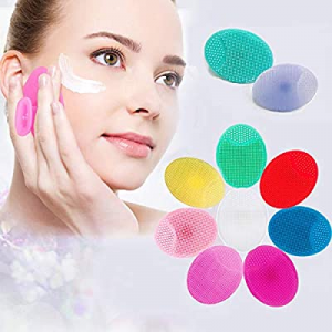 10 pcs Facial Cleansing Brush,Soft Silicone Face Scrubber,Facial Exfoliation Scrub for Massage Pore