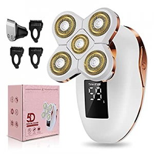 2-in-1 Electric Razors for Women, Wet/Dry 5D Razor & Hair Trimmer with USB Adapter & Chargin