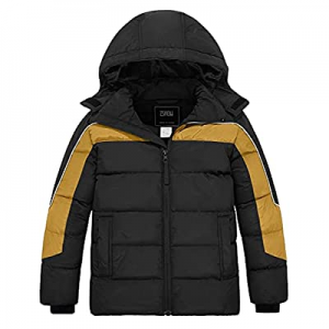 ZSHOW Boys' Hooded Puffer Jacket Water Resistant Overcoat Warm Winter Coat now 15.0% off