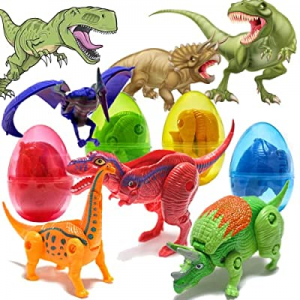 Christmas Gifts Eggs with Toys Inside now 75.0% off ,Fillers Gifts Party Favors,4pcs 3.35” Dinosau..