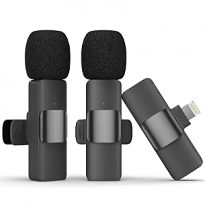 JULAKE Wireless Lavalier Microphone for iPhone and iPad now 10.0% off , Professional Lapel Microph..