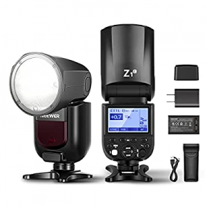 One Day Only！NEEWER Z1-C TTL Round Head Flash Speedlite for Canon DSLR Cameras now 50.0% off , 76W..