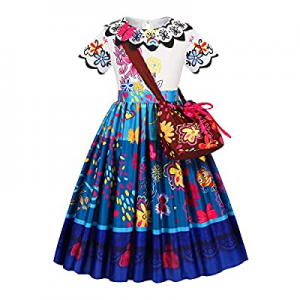 40.0% off WEYLIISA Encanto Dress Mirabel Dress Encanto Costume for Girls Halloween Cosplay Dress U..