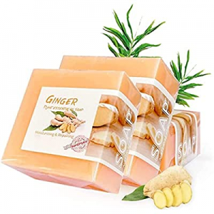 Apartment 2 Cards Organic Ginger Soap Moisturizing Deep Clean Effectively Bath Soap, All Natural Gin