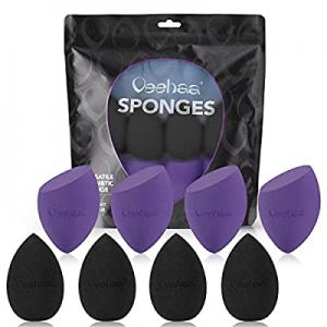 Veehaa Makeup Sponge Set, Latex Free Makeup Blender for foundation, Makeup Sponges egg shaped, Makeu