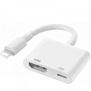 ĿİghțnÏng to HDMI Adapter, İPhone to HDMI Adapter for TV 1080P, ĿİghțnÏng to Digital AV Adapter Comp