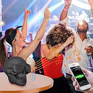 Bluetooth Speakers Skull Wireless Speaker Halloween Party Home Desk Decor Unique Gifts for Women Men