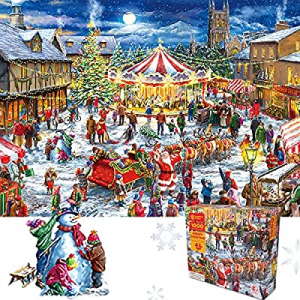 55.0% off Christmas Puzzle Jigsaw Puzzles 1000 Pieces for Adults and Kids Challenge Game Toys As G..