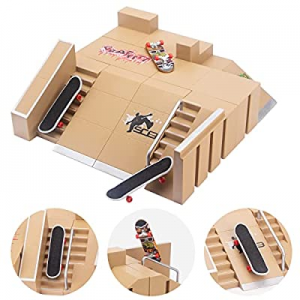 Fingerboard Skatepark now 40.0% off , Finger Skate Park Kit for Kids Gift, Mini Finger Skateboard ..