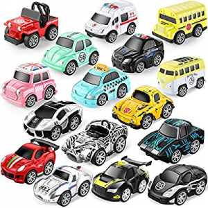 Geyiie Metal Car Toys for Kids now 74.0% off , Mini Pull Back Vehicles Toys Police Car School Bus ..