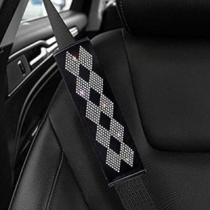 2 Packs Colorful Bling Bling Soft Flannel Seat Belt Covers for Adults now 50.0% off ,Bling Diamond..