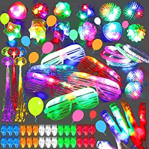 YOHOTA 88PCs LED Light Up Toy Party Favors Glow in The Dark now 62.0% off ,Party Supplies Bulk for..