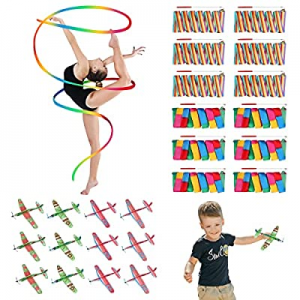 Achwishap 12pcs Rhythmic Gymnastics Ribbon and 12pcs Foam Airplanes now 60.0% off ,Dancing Ribbons..