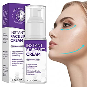 Instant Face Lift Cream, Anti-aging Tightening &amp; Lifting Cream with Hyaluronic Acid for eye, Nec