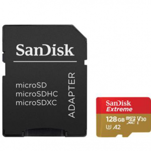 Adorama - SanDisk Extreme 128GB microSDXC UHS-I U3 V30 A2 存储卡，4.9折