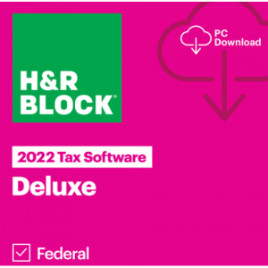 Newegg - 报税软件大促：H&R Block  2022 Deluxe + State Win下载版直降$10 