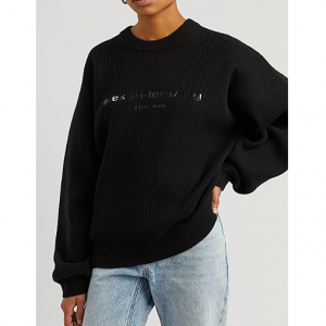 ALEXANDER WANG Ribbed logo 套头衫