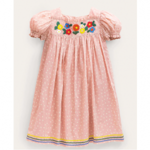 Boden Embroidered 女童连衣裙