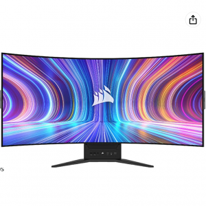 Amazon.com - Corsair XENEON Flex 45WQHD240 WQHD 240Hz OLED 柔性曲麵屏，7.5折