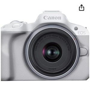 Amazon.com - Canon EOS R50 APS-C 无反相机 + RF-S 18-45mm 镜头，8折
