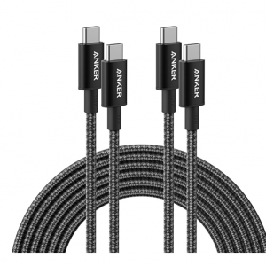 Amazon - ANKER  USB C 充電線 100W (10ft, 2條)，8折