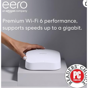 Amazon - eero Pro 6 tri-band mesh Wi-Fi 6 路由器，5折