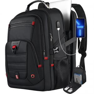 Z-MGKISS Extra Large Travel Backpack, TSA Backpack 17.3 Inch, 50L Anti Theft 17 Inch Big Business 