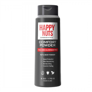 HAPPY NUTS Comfort Powder - Anti Chafing & Deodorant, Aluminum-Free, Sweat and Odor Control for