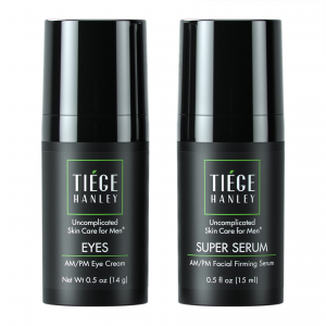 Tiege Hanley Morning and Night Facial Firming Serum (SUPER SERUM) and Eye Cream (EYES) for Men 