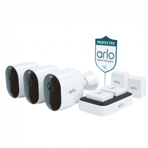 Best Buy - Arlo Pro 5S 2K 无线3 摄像头室内/室外安全摄像头套装，直降$250 