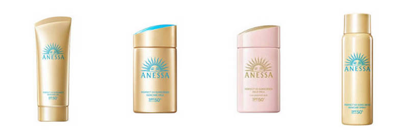 Anessa Sunscreen Gel vs. Milk vs. Mild Milk vs. Spray: Differences and Reivews