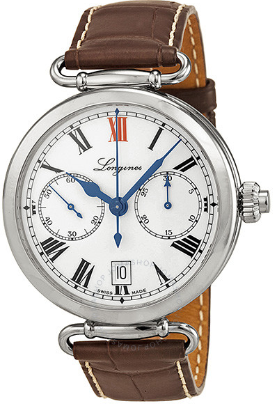 The Longines Heritage White Dial Brown Leather Men's Watch L27764213 The Longines Heritage White Dial Brown Leather Men's Watch L27764213
