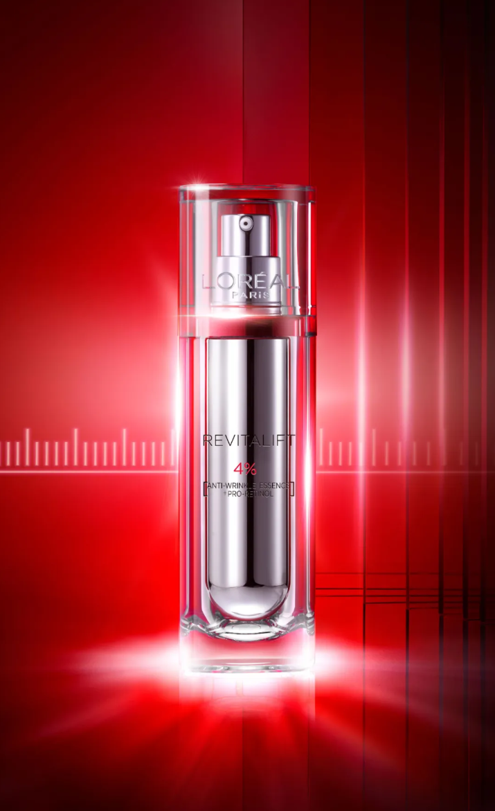 重磅新品欧莱雅逆时瓶精华视黄醇pro玻色因革命性抗皱轻松逆转时光