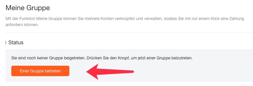 b. Klicken Sie auf die Schaltfläche „Gruppe beitreten“. b. Klicken Sie auf die Schaltfläche „Gruppe beitreten“.