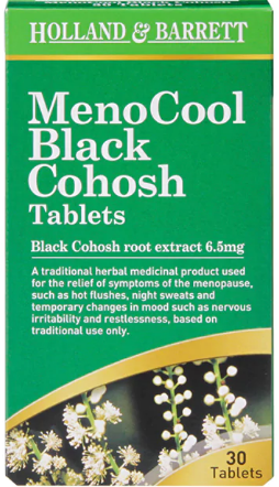 Holland & Barrett MenoCool Black Cohosh 30 Tablets