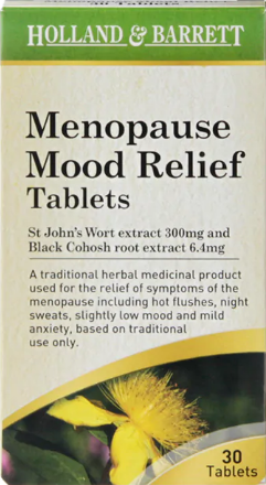 Holland & Barrett Menopause Mood Relief 30 Tablets