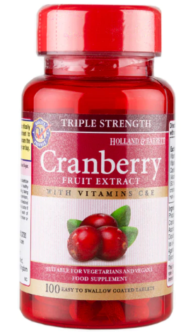 Holland & Barrett Triple Strength Cranberry Concentrate 100 Tablets