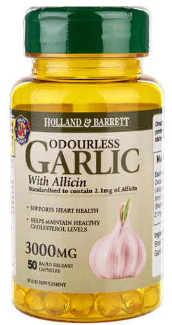 Holland & Barrett Odourless Garlic 50 Capsules 3000mg