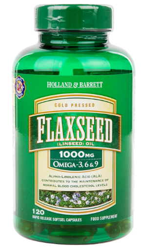 Holland & Barrett Flaxseed Linseed Oil丨有机亚麻籽油胶囊