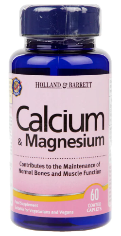 Holland & Barrett Calcium & Magnesium 60 Caplets丨HB钙镁片