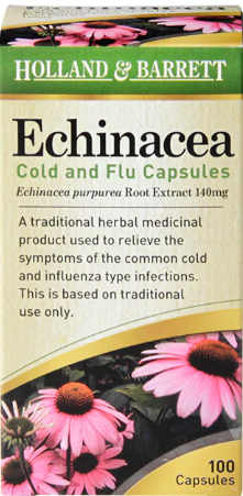 Holland & Barrett Echinacea Cold & Flu丨紫锥花胶囊