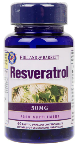 Holland & Barrett Resveratrol 60 Tablets 50mg