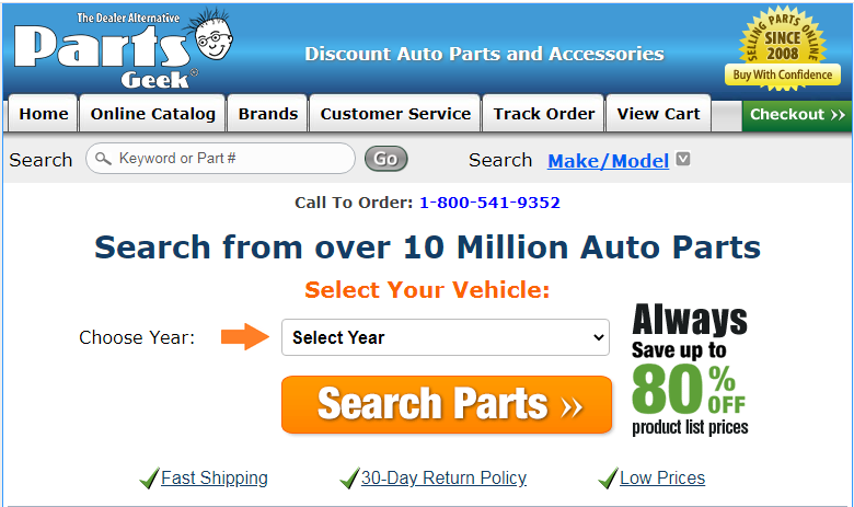 Discount auto parts and store accessories partsgeek